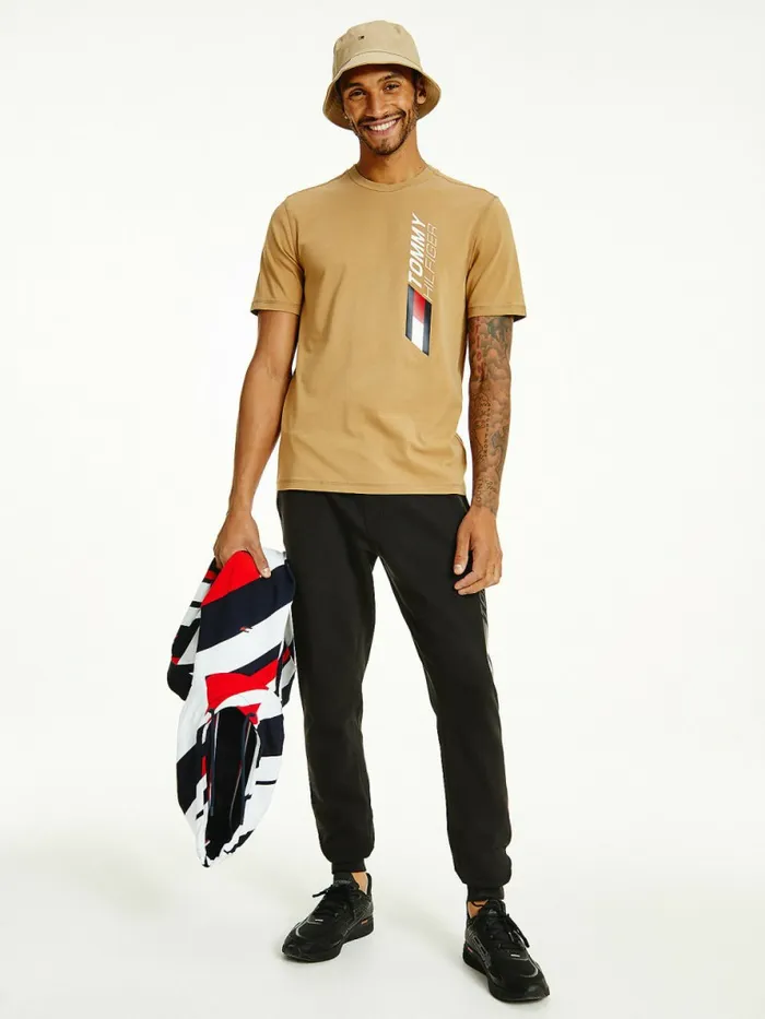 Tommy Hilfiger Sport Stretch Organic Cotton Jersey TShirt Countryside Khaki Mens Tommy Hilfiger Sport Tommy Hilfiger Sport Stretch Organic Cotton Jersey TShirt Countryside Khaki Mens Tommy Hilfiger Sport