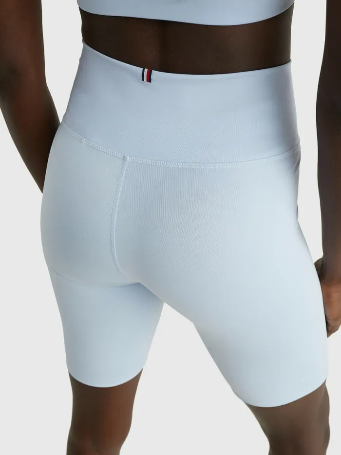Tommy Hilfiger Sport Stretch Skinny Shorts Breezy Blue Womens CoOrds Casaul