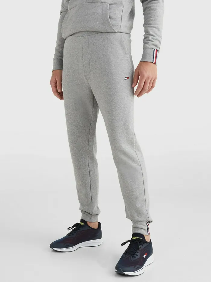 Tommy Hilfiger Sport Terry Joggers Light Grey Heather Mens Trousers