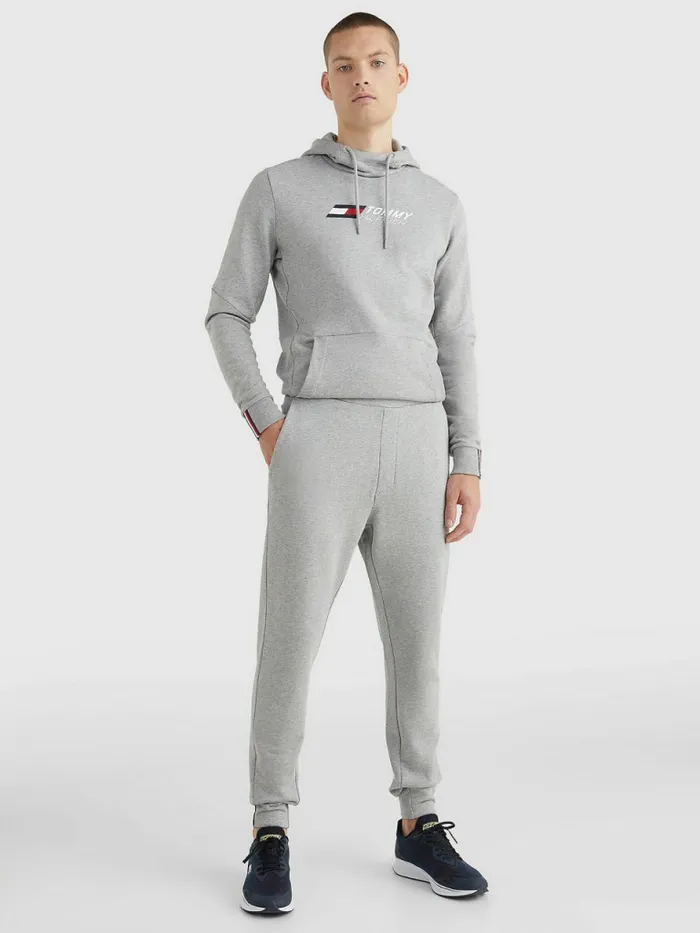Tommy Hilfiger Sport Terry Joggers Light Grey Heather Mens Trousers