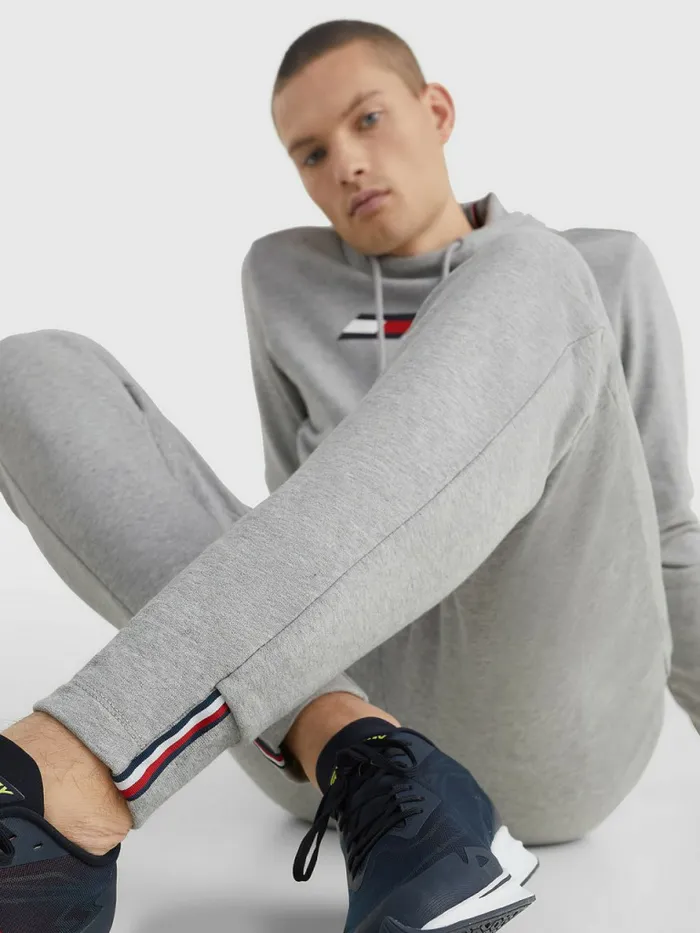 Tommy Hilfiger Sport Terry Joggers Light Grey Heather Mens Trousers