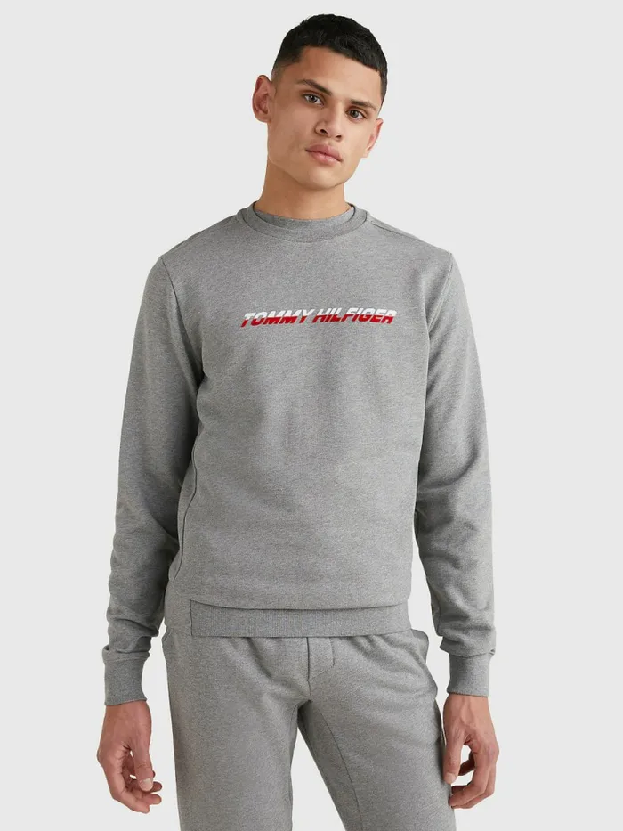 Tommy Hilfiger Sport Th Cool Graphic Sweatshirt Medium Grey Heather Mens Sweatshirts and Hoodies For Sale Tommy Hilfiger Sport Th Cool Graphic Sweatshirt Medium Grey Heather Mens Sweatshirts and Hoodies For Sale
