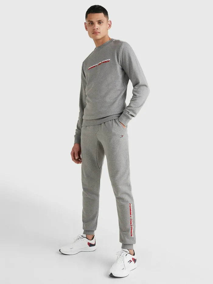Tommy Hilfiger Sport Th Cool Graphic Sweatshirt Medium Grey Heather Mens Sweatshirts and Hoodies For Sale