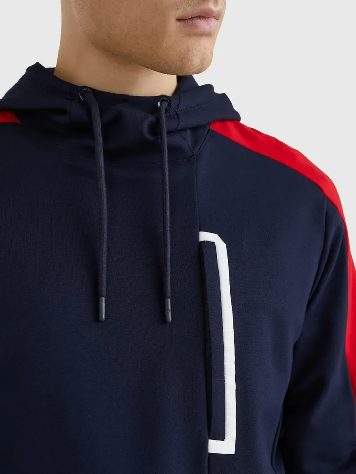 Tommy Hilfiger Sport Th Cool Regular Fit Hoody Desert Sky Mens Sweatshirts and Hoodies Popular