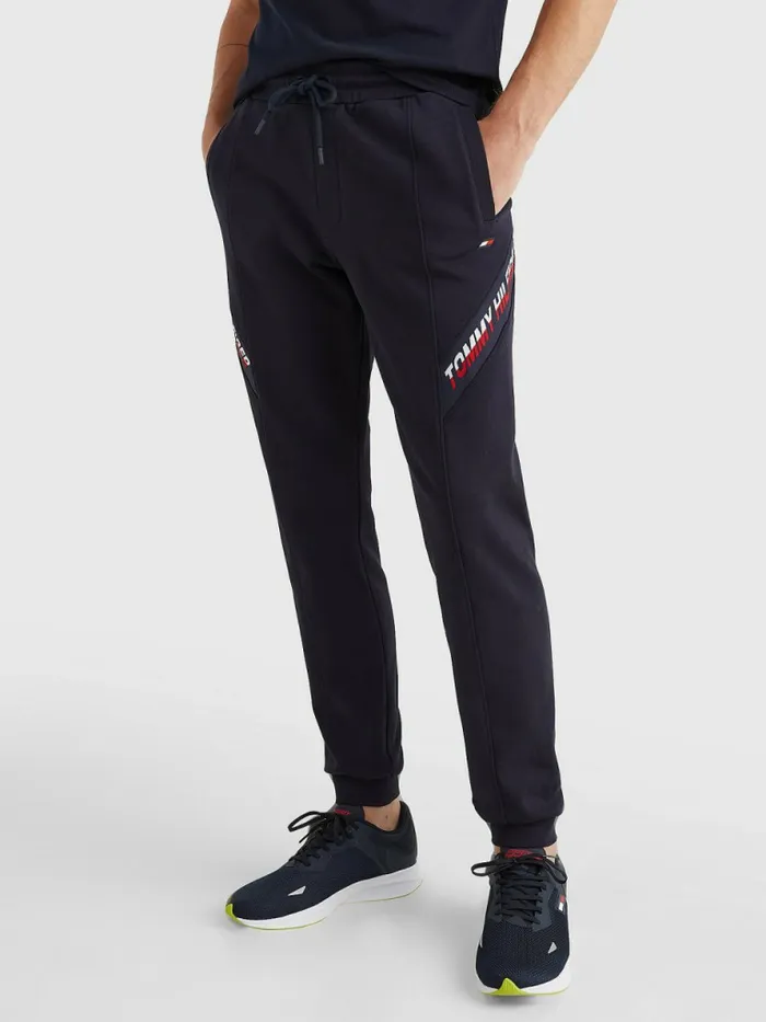 Tommy Hilfiger Sport Th Cool Tape Joggers Desert Sky Mens Trousers