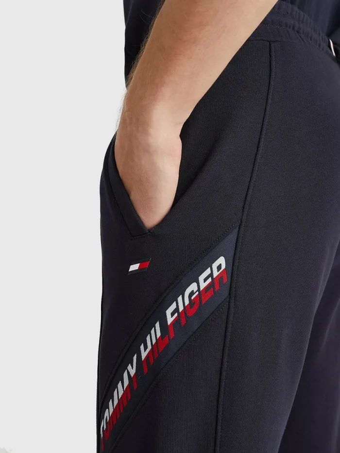 Tommy Hilfiger Sport Th Cool Tape Joggers Desert Sky Mens Trousers