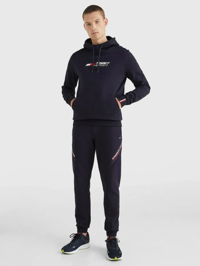 Tommy Hilfiger Sport Th Cool Terry Hoody Desert Sky Mens Sweatshirts and Hoodies Cheap On Sale