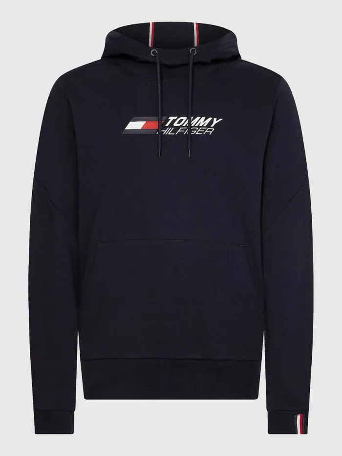 Tommy Hilfiger Sport Th Cool Terry Hoody Desert Sky Mens Sweatshirts and Hoodies Cheap On Sale