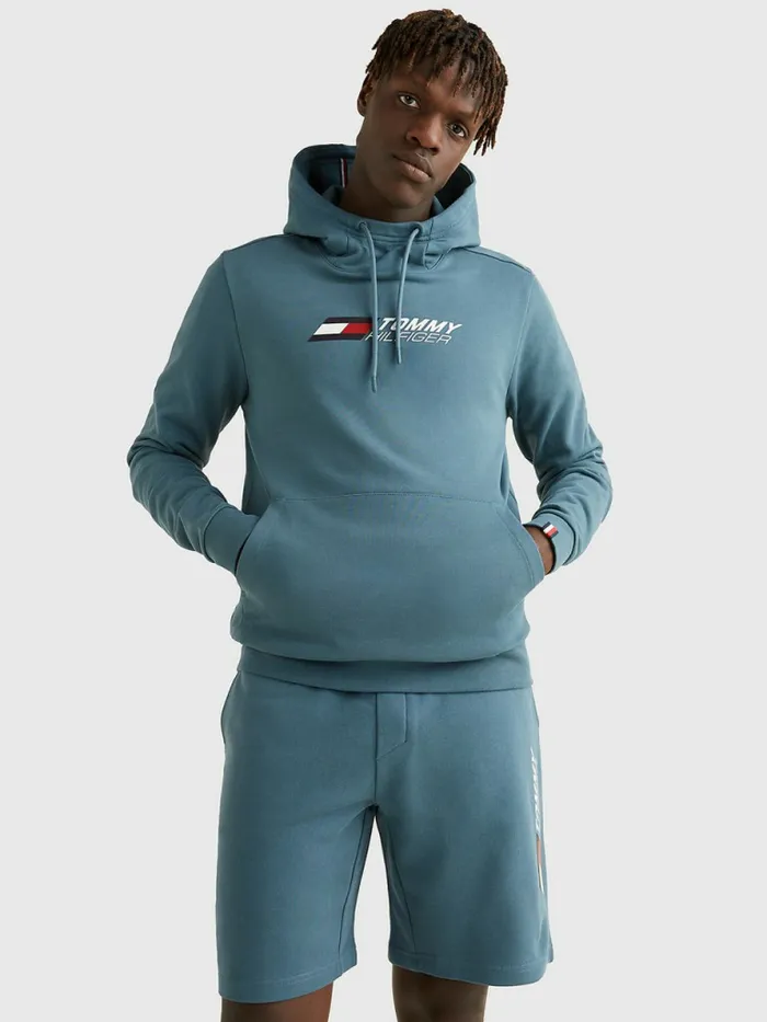 Tommy Hilfiger Sport Th Cool Terry Hoody Mercury Marine Mens Sweatshirts and Hoodies On Sale Tommy Hilfiger Sport Th Cool Terry Hoody Mercury Marine Mens Sweatshirts and Hoodies On Sale