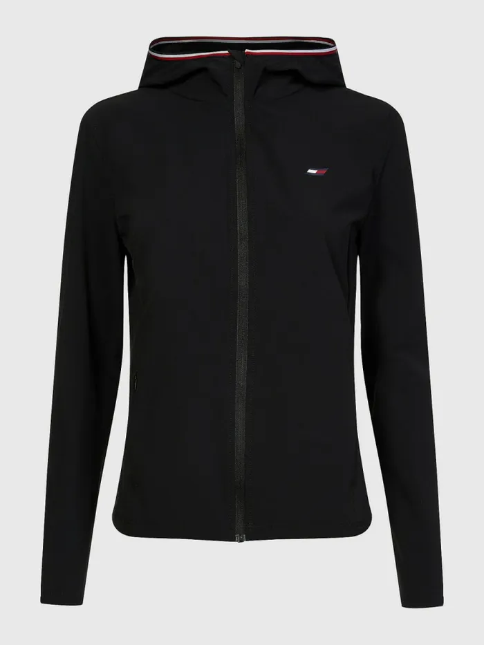Tommy Hilfiger Sport ZipThru Performance Jacket Black Womens Coats and Jackets On Sale Tommy Hilfiger Sport ZipThru Performance Jacket Black Womens Coats and Jackets On Sale