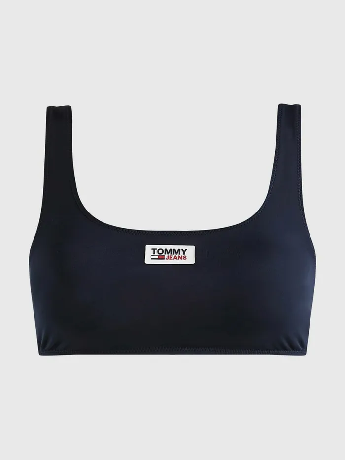 Tommy Hilfiger Square Neck Bikini Bralette Desert Sky Womens Swimwear Cheap On Sale