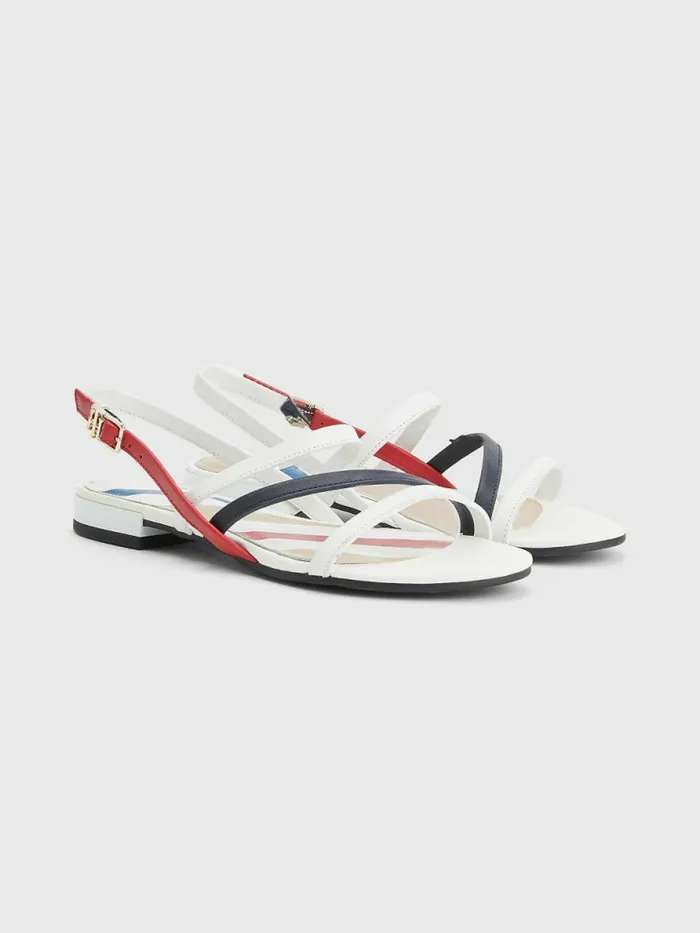 Tommy Hilfiger Strappy Flat Leather Sandals Rwb Womens Trainers Cheap On Sale Tommy Hilfiger Strappy Flat Leather Sandals Rwb Womens Trainers Cheap On Sale