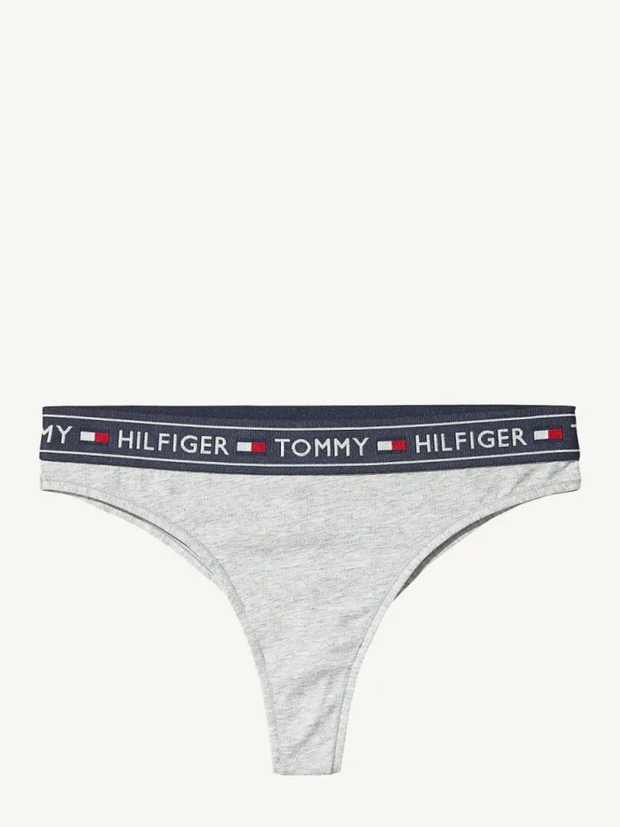 Tommy Hilfiger Stretch Cotton Brazilian Briefs Grey Heather Womens Lingerie