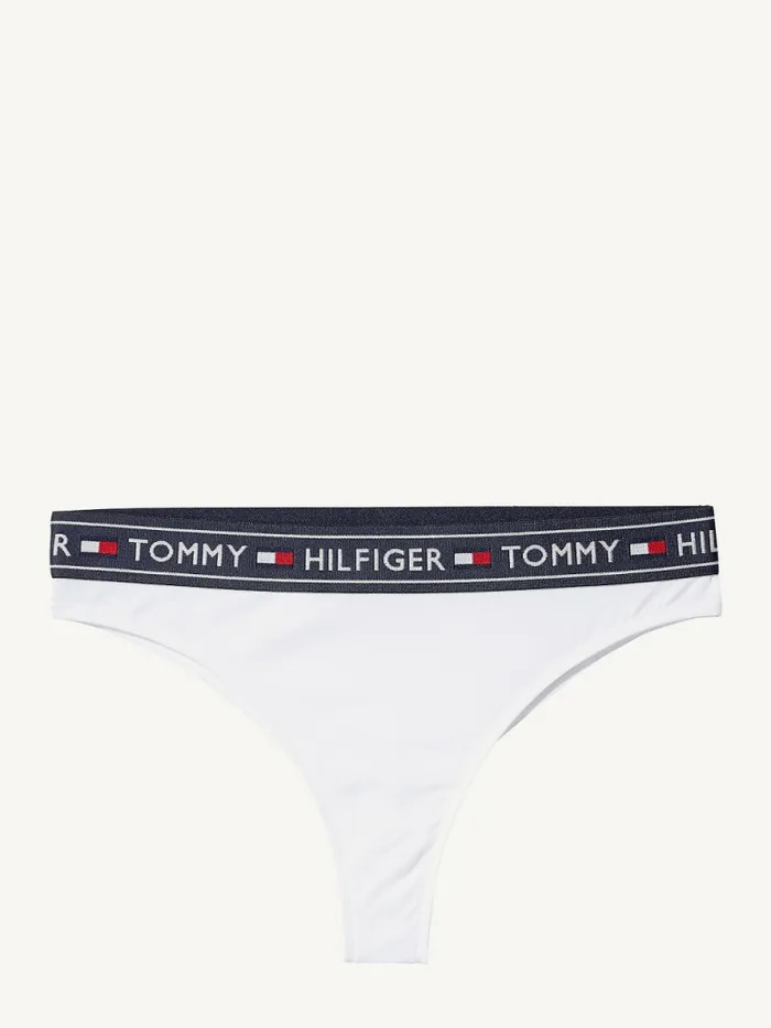 Tommy Hilfiger Stretch Cotton Brazilian Briefs White Womens Essentials