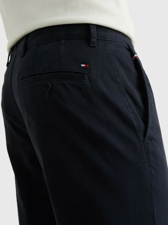 Tommy Hilfiger Stretch Cotton Chinos Sky Captain Mens Trousers