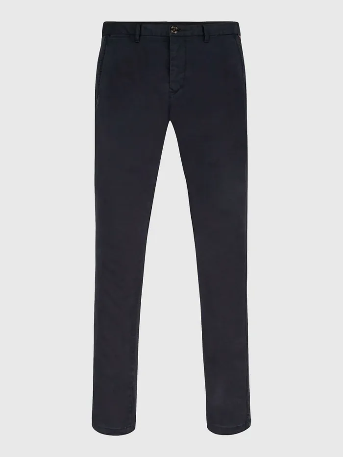 Tommy Hilfiger Stretch Cotton Chinos Sky Captain Mens Trousers