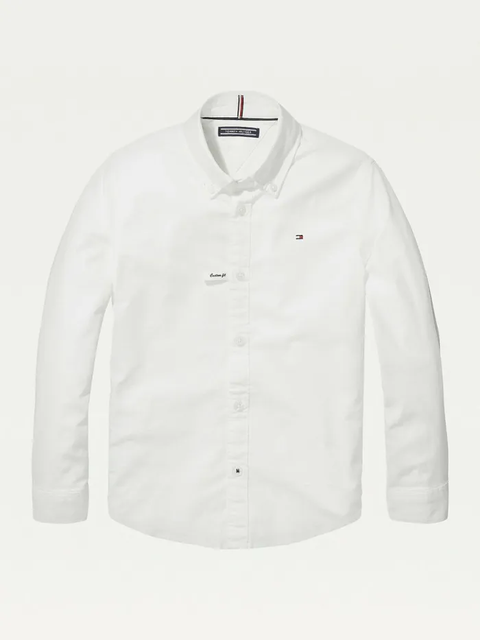 Tommy Hilfiger Stretch Oxford Shirt Bright White Boys Shirts Sale