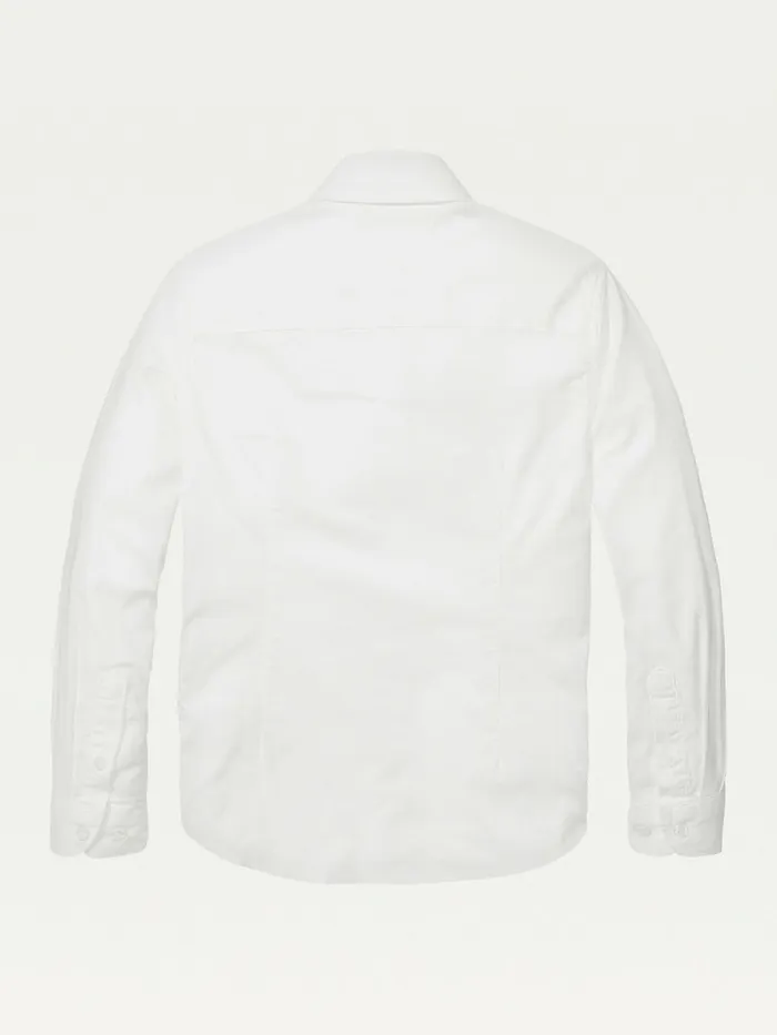 Tommy Hilfiger Stretch Oxford Shirt Bright White Boys Shirts Sale