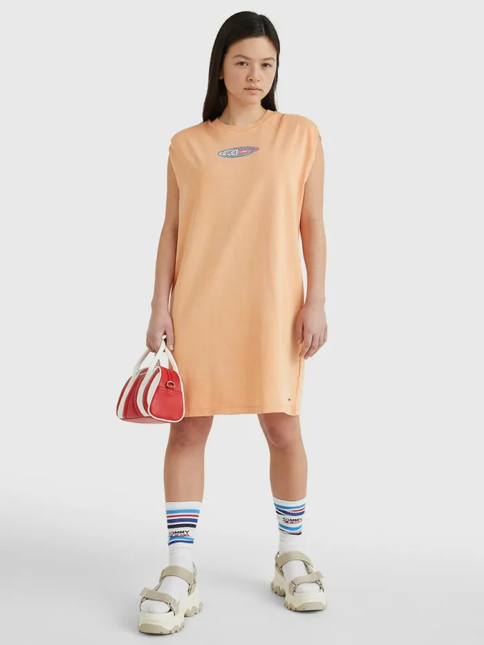 Tommy Hilfiger Surf Logo Sleeveless TShirt Dress Faded Sun Kiss Womens Dresses and Jumpsuits Gift 4 You