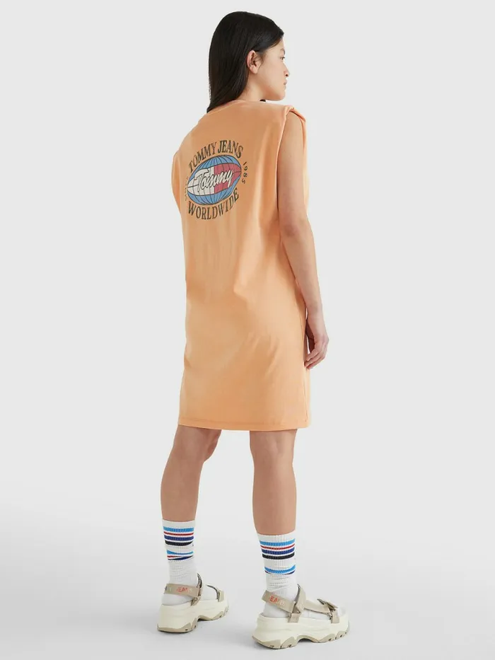 Tommy Hilfiger Surf Logo Sleeveless TShirt Dress Faded Sun Kiss Womens Dresses and Jumpsuits Gift 4 You