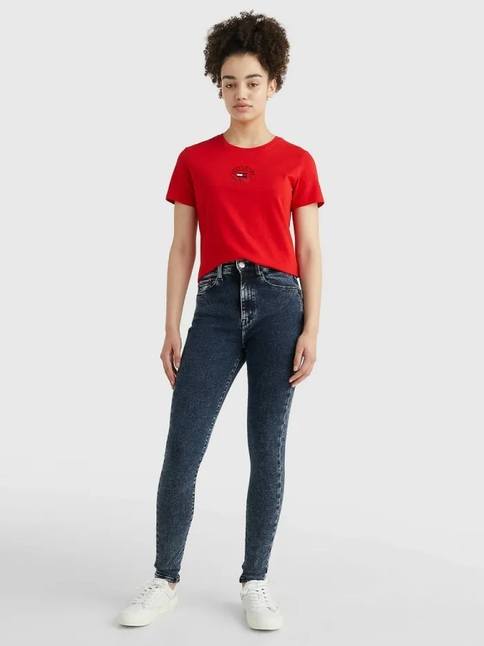 Tommy Hilfiger Sylvia High Rise Super Skinny Jeans Denim Black Womens Jeans Casaul