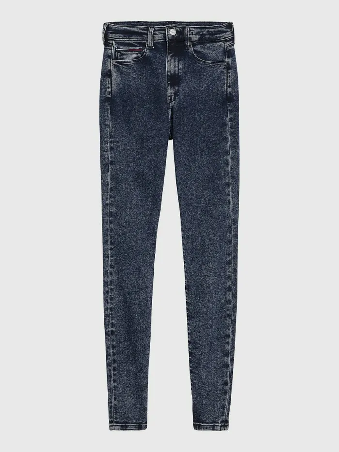 Tommy Hilfiger Sylvia High Rise Super Skinny Jeans Denim Black Womens Jeans Casaul