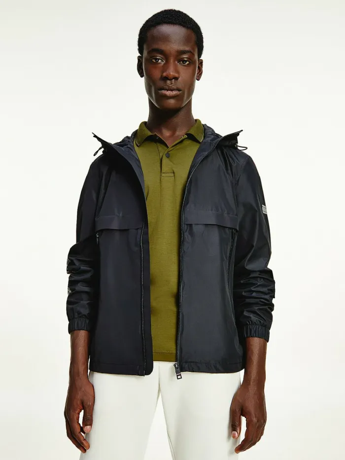 Tommy Hilfiger Tech Essential GoreTex Hooded Jacket Black Mens Coats and Jackets Cheap On Sale Tommy Hilfiger Tech Essential GoreTex Hooded Jacket Black Mens Coats and Jackets Cheap On Sale