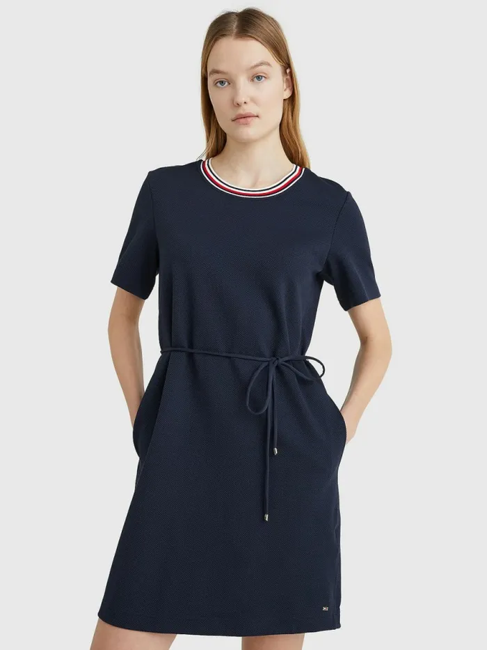 Tommy Hilfiger Textured Relaxed Fit TShirt Dress Desert Sky Womens Dresses and Jumpsuits Sale Tommy Hilfiger Textured Relaxed Fit TShirt Dress Desert Sky Womens Dresses and Jumpsuits Sale
