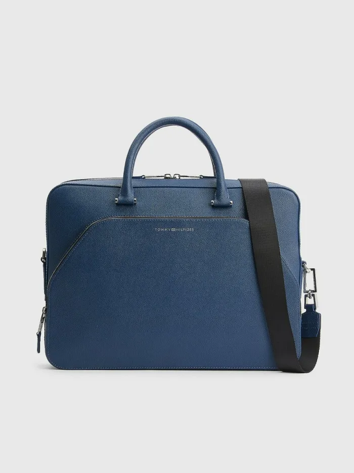 Tommy Hilfiger Th Business Leather Computer Bag Twilight Indigo Mens Bags Gift 4 You Tommy Hilfiger Th Business Leather Computer Bag Twilight Indigo Mens Bags Gift 4 You