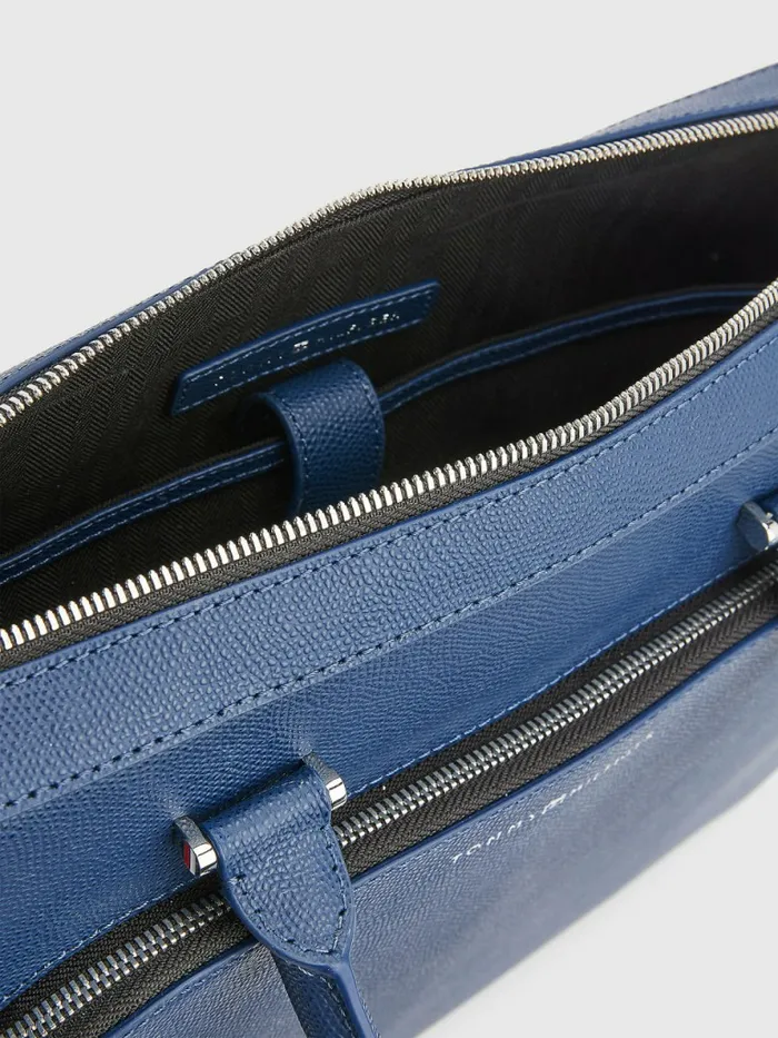 Tommy Hilfiger Th Business Leather Computer Bag Twilight Indigo Mens Bags Gift 4 You
