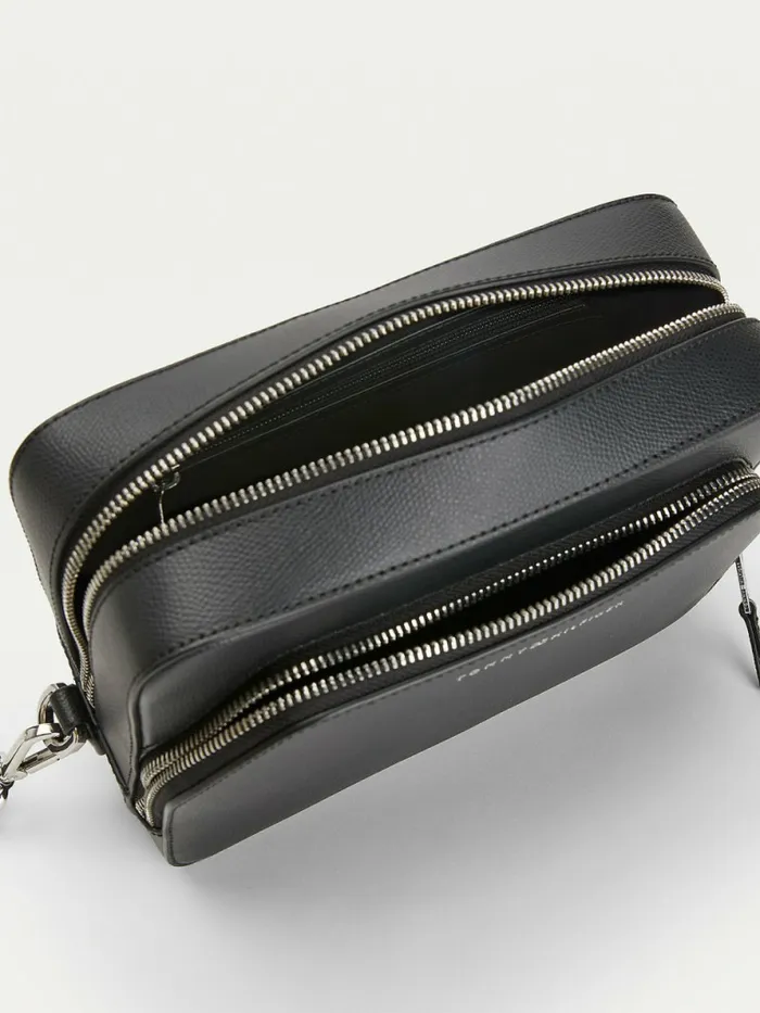 Tommy Hilfiger Th Business Leather Washbag Black Mens Bags Popular