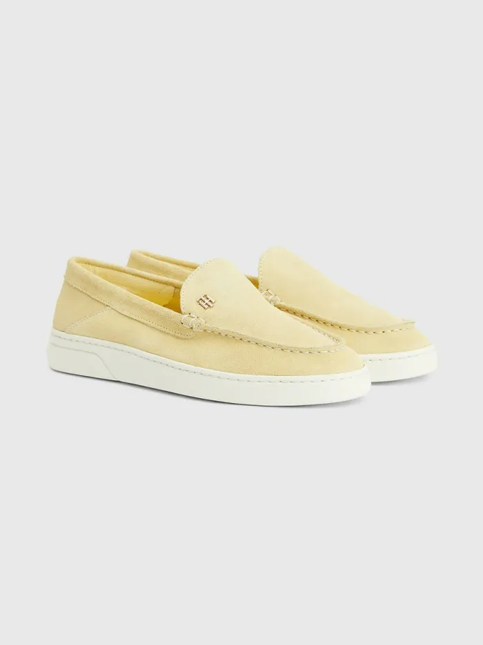 Tommy Hilfiger Th Comfort Collapsible Suede Loafers Lemon Twist Womens Flat Shoes Near Me Tommy Hilfiger Th Comfort Collapsible Suede Loafers Lemon Twist Womens Flat Shoes Near Me