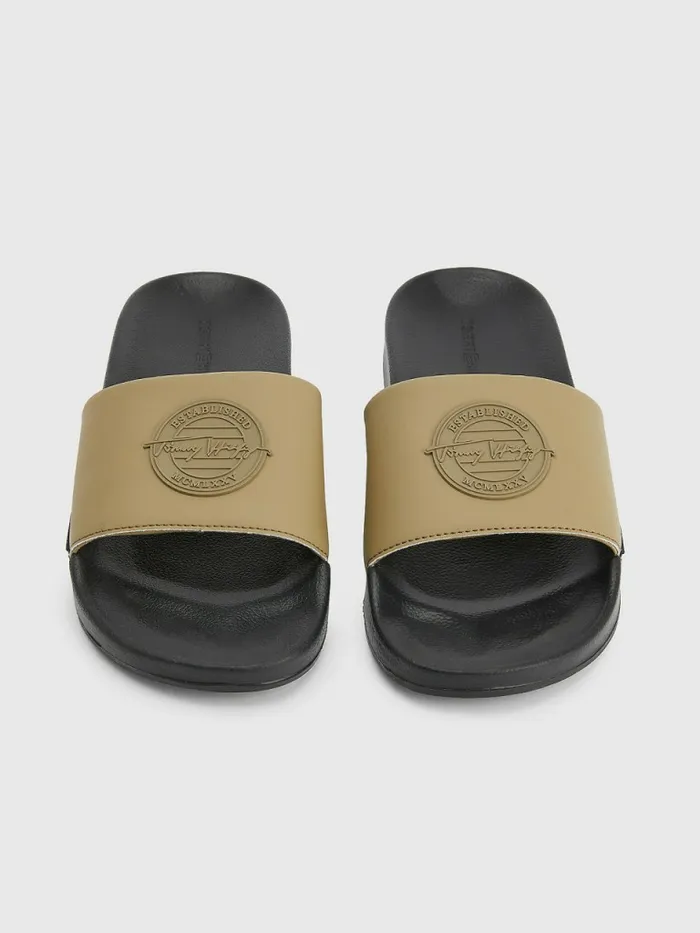 Tommy Hilfiger Th Established Logo Patch Pool Slides Woodridge Mens Sandals Sliders and Flip Flops Gift 4 You