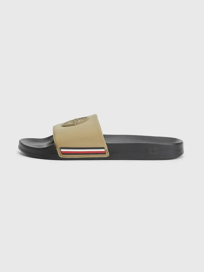 Tommy Hilfiger Th Established Logo Patch Pool Slides Woodridge Mens Sandals Sliders and Flip Flops Gift 4 You