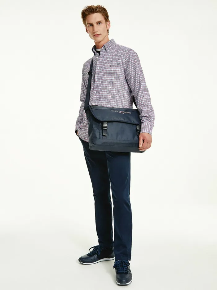 Tommy Hilfiger Th Established Messenger Bag Desert Sky Mens Bags Sale