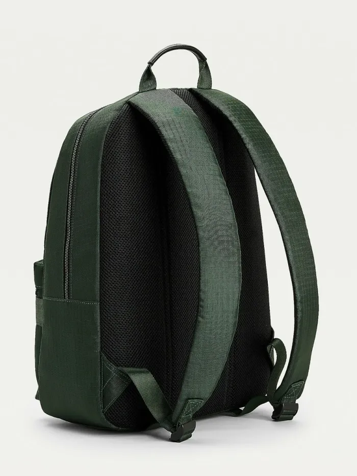 Tommy Hilfiger Th Established Recycled Polyester Backpack Forest Green Mens Bags Online
