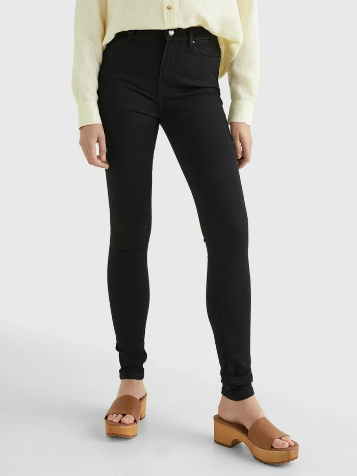 Tommy Hilfiger Th Flex Harlem High Rise Super Skinny Jeans Black Womens Essentials Sale Tommy Hilfiger Th Flex Harlem High Rise Super Skinny Jeans Black Womens Essentials Sale