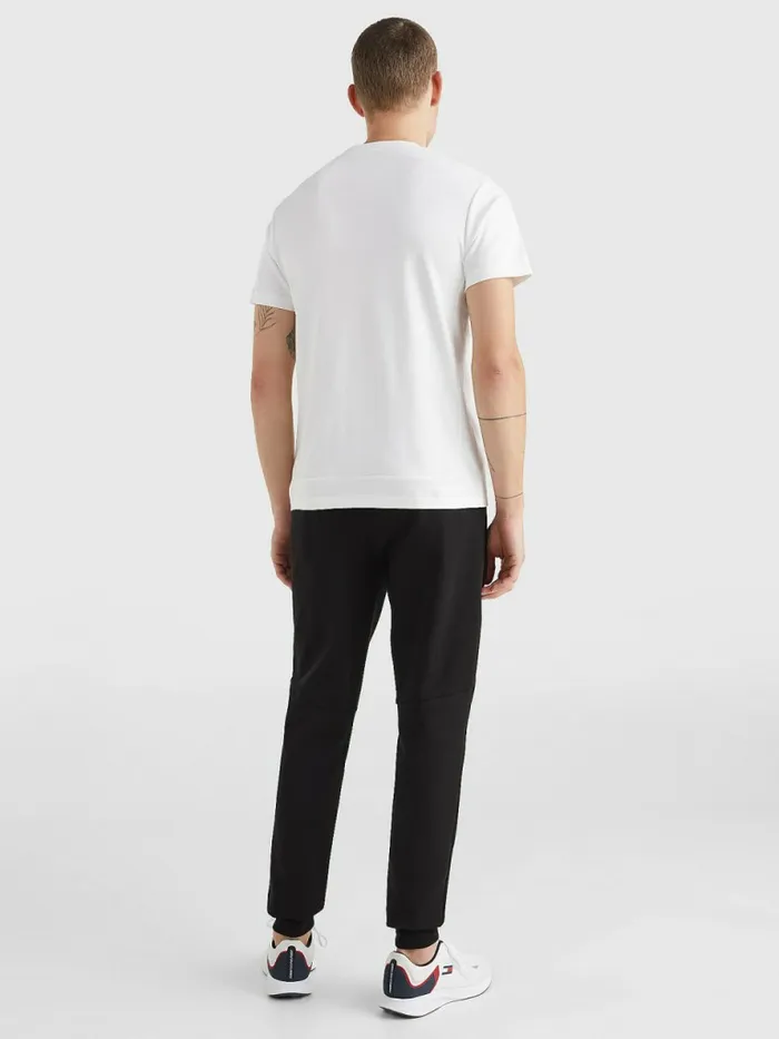 Tommy Hilfiger Th Flex Pure Cotton Travel TShirt White Mens TShirts On Sale