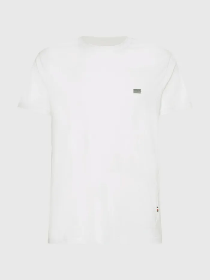 Tommy Hilfiger Th Flex Pure Cotton Travel TShirt White Mens TShirts On Sale
