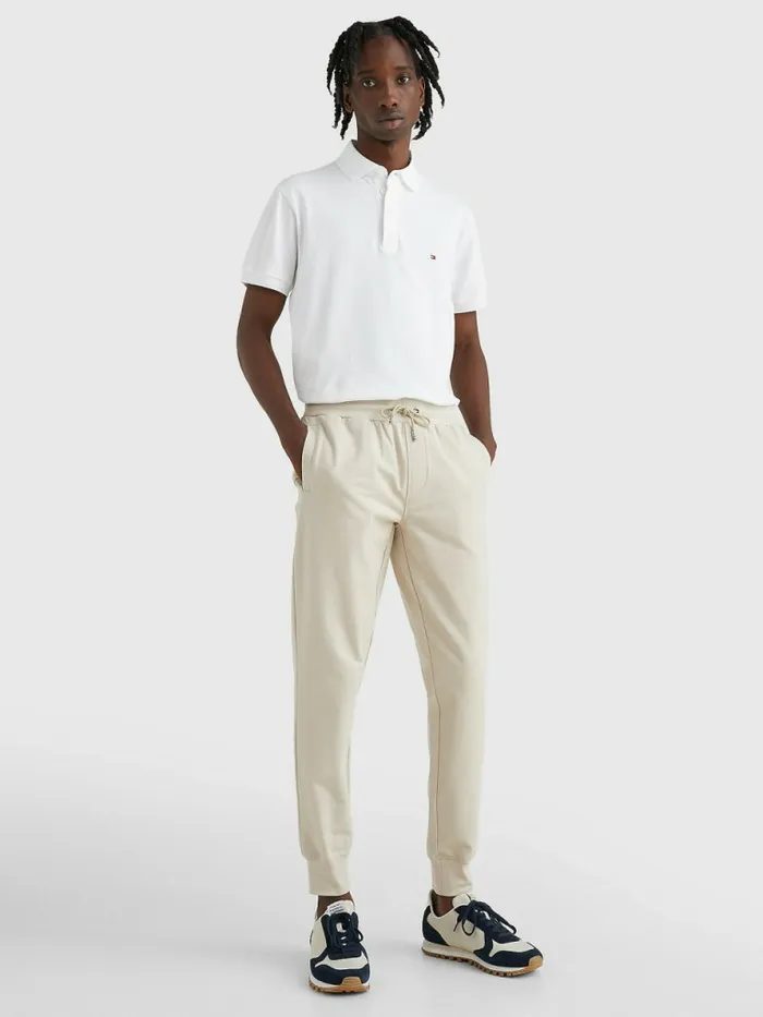 Tommy Hilfiger Th Flex Regular Fit Polo White Mens Polo Shirts Near Me