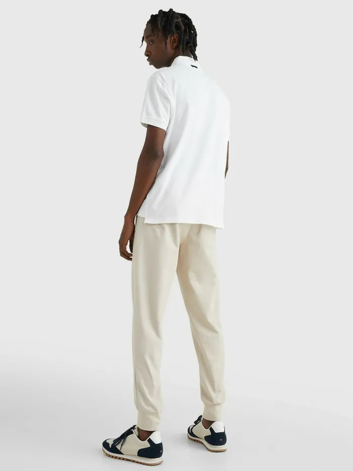 Tommy Hilfiger Th Flex Regular Fit Polo White Mens Polo Shirts Near Me
