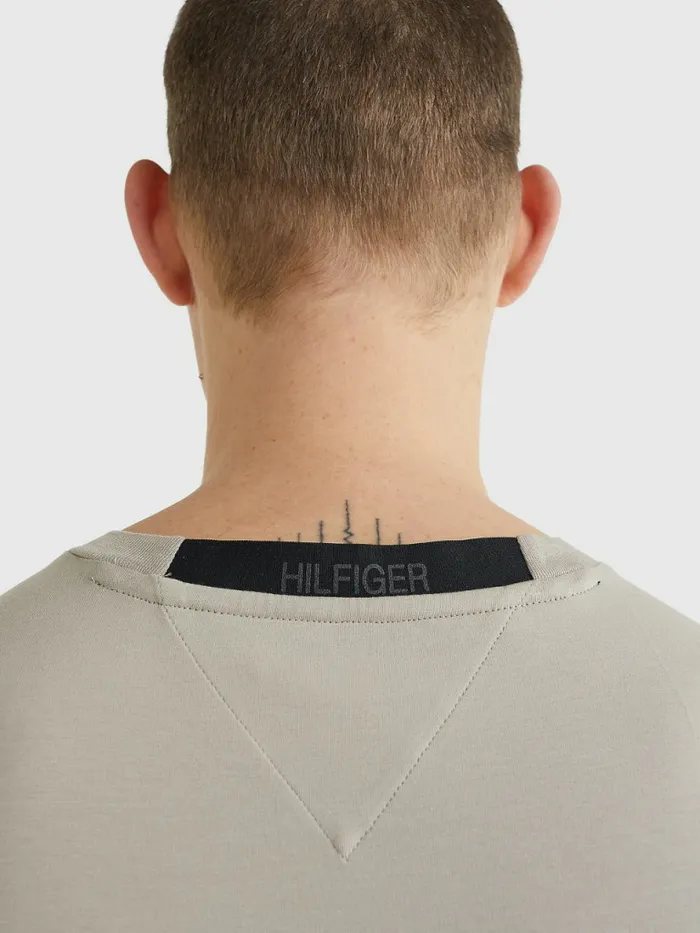 Tommy Hilfiger Th Flex Tech Essentials TShirt Stone Mens TShirts Popular