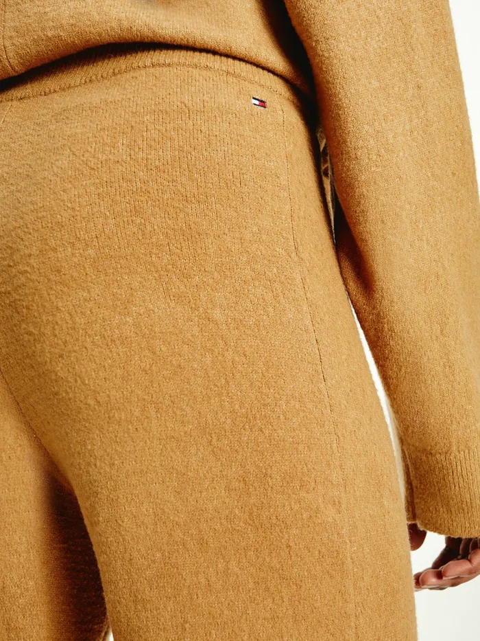 Tommy Hilfiger Th Flex Wide Leg Trousers Countryside Khaki Womens CoOrds