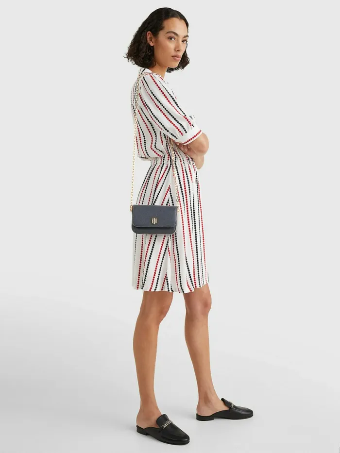 Tommy Hilfiger Th Interlock Small Crossover Bag Navy Corporate Womens Bags Sale