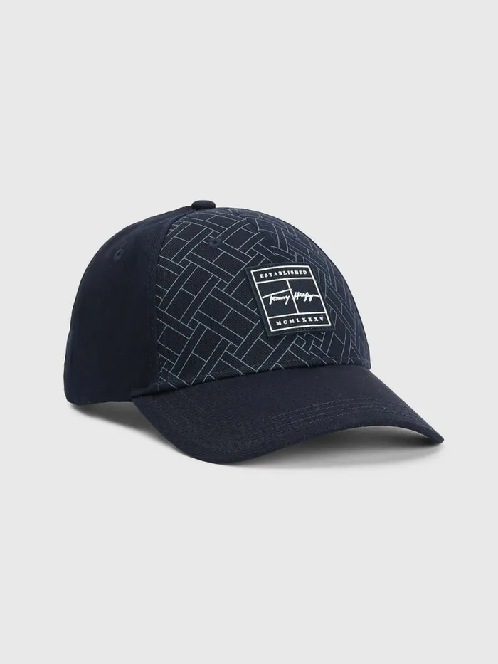 Tommy Hilfiger Th Modern Signature Patch Cap Desert Sky Mens Hats and Scarves For Sale Tommy Hilfiger Th Modern Signature Patch Cap Desert Sky Mens Hats and Scarves For Sale