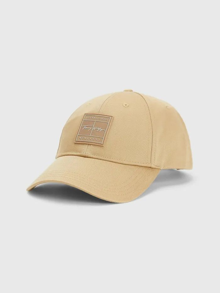 Tommy Hilfiger Th Modern Signature Patch Cap Natural Khaki Mens Hats and Scarves Online Tommy Hilfiger Th Modern Signature Patch Cap Natural Khaki Mens Hats and Scarves Online