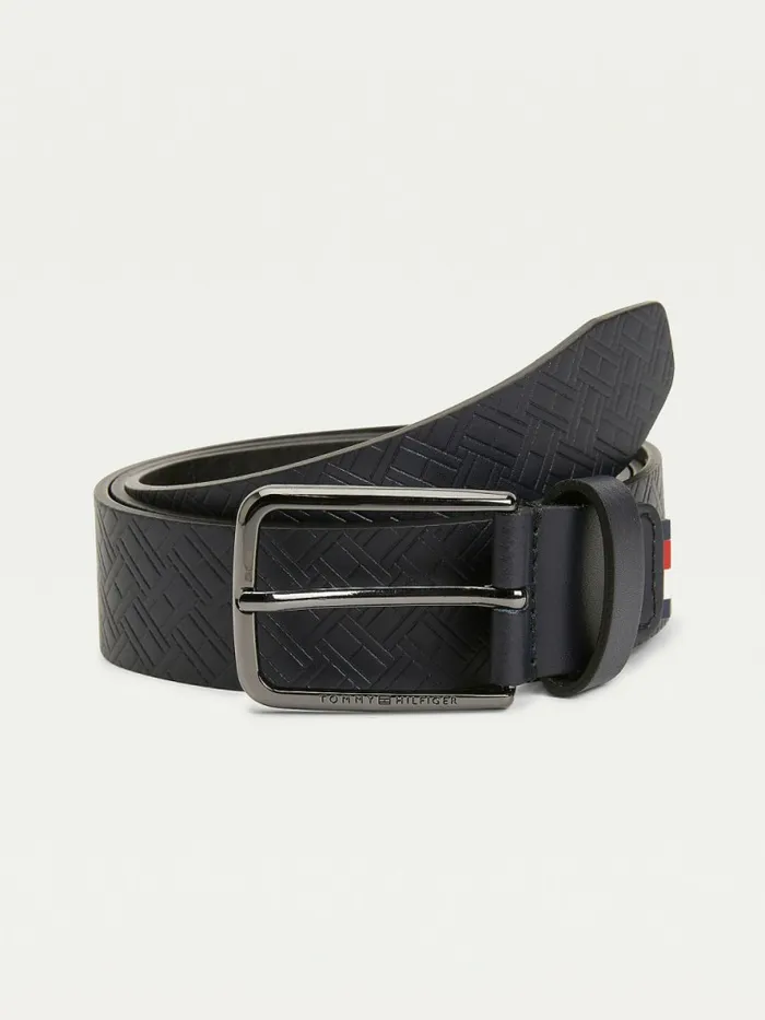 Tommy Hilfiger Th Tech Adjustable Leather Belt Tommy Navy Flag Emboss Mens Belts Gift 4 You Tommy Hilfiger Th Tech Adjustable Leather Belt Tommy Navy Flag Emboss Mens Belts Gift 4 You