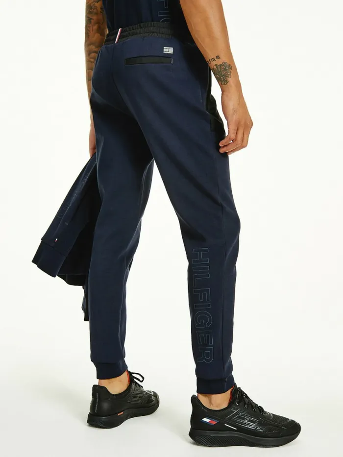 Tommy Hilfiger Th Tech Essential Contrast Joggers Desert Sky Mens Trousers