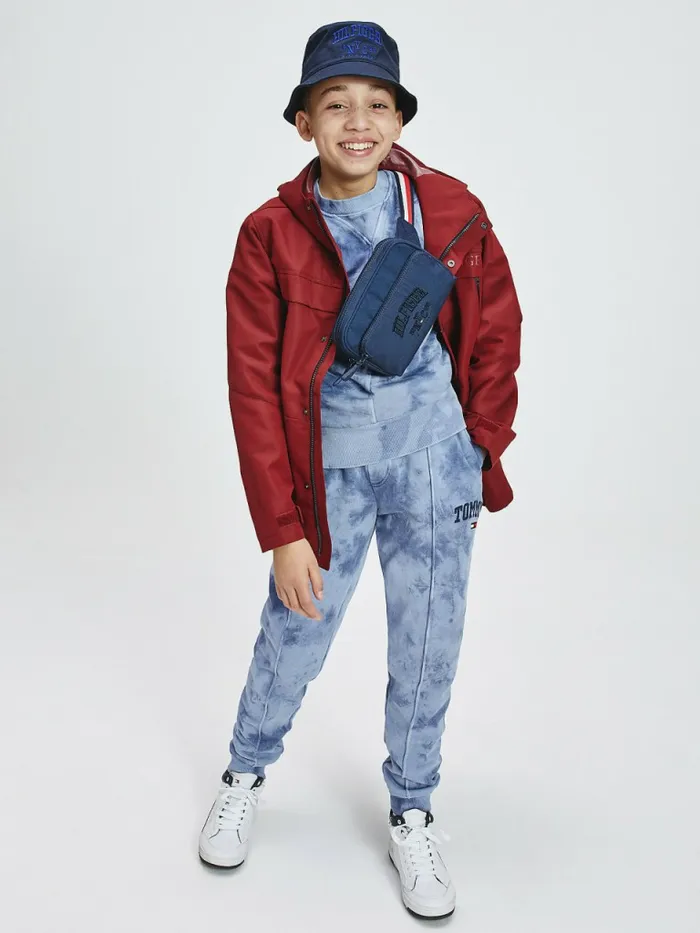 Tommy Hilfiger Th Tech Recycled Hooded Parka Bing Cherry Boys Coats and Jackets Casaul Tommy Hilfiger Th Tech Recycled Hooded Parka Bing Cherry Boys Coats and Jackets Casaul