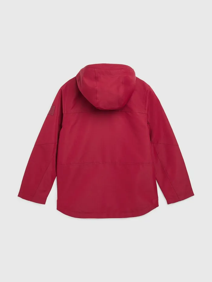 Tommy Hilfiger Th Tech Recycled Hooded Parka Bing Cherry Boys Coats and Jackets Casaul